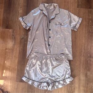 pink satin sleep set!